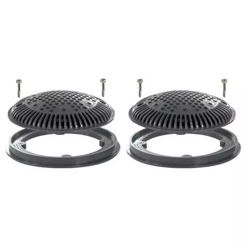 Hayward 8″ Round Suction Outlet Frame & Cover WG1030AVDGRPAK2