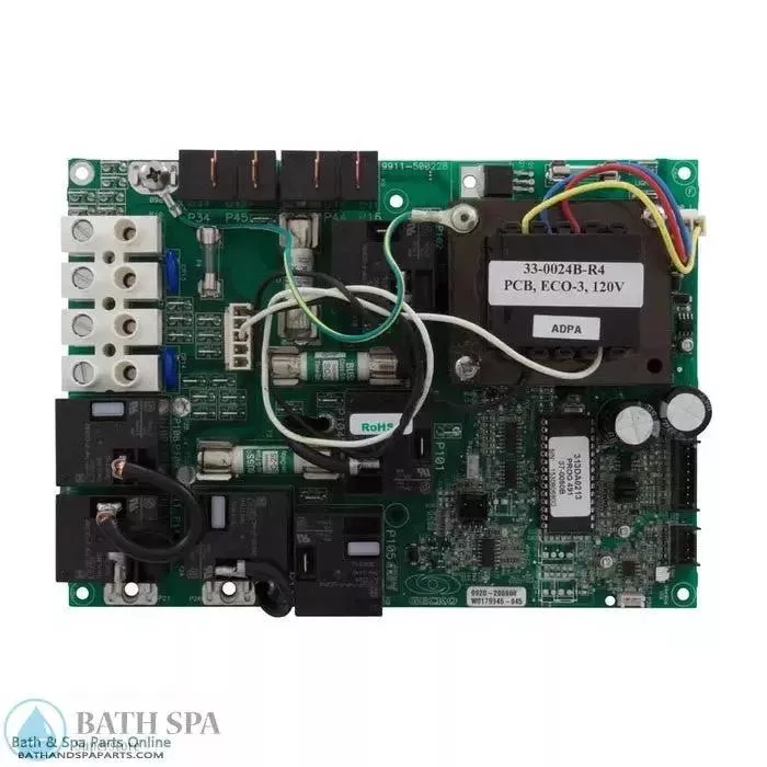 Hydro-Quip Eco-3 Replacement Spa Circuit Board [115V] (33-0024B-K)