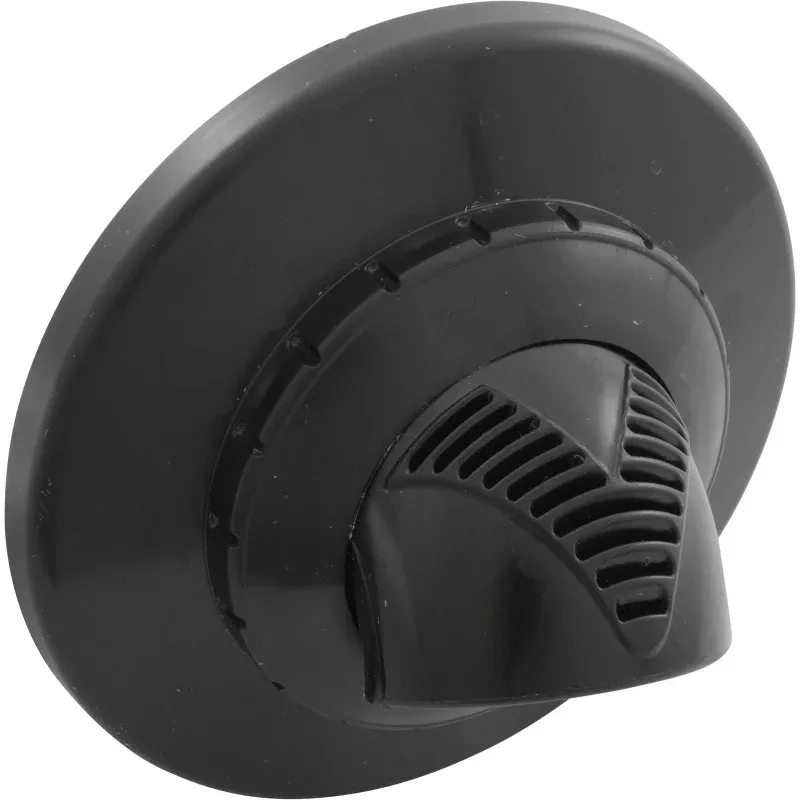 Inlet Fitting, Infusion Vent., 1″ Insider Glueless, w/Flg, Black
