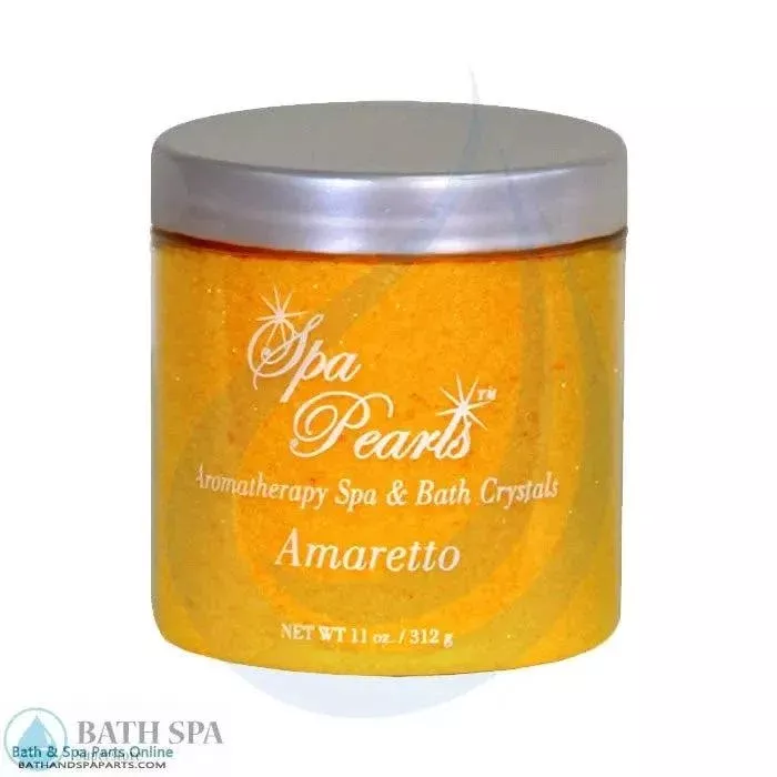 InSPAration Spa Pearls Amaretto Aromatherapy Crystals 11 Oz Jar for Home Spa Bath