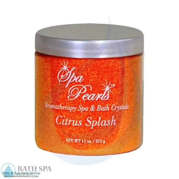 inSPAration Spa Pearls Citrus Splash Aromatherapy Crystals 11oz Jar for Home Spa Bath and Relaxation