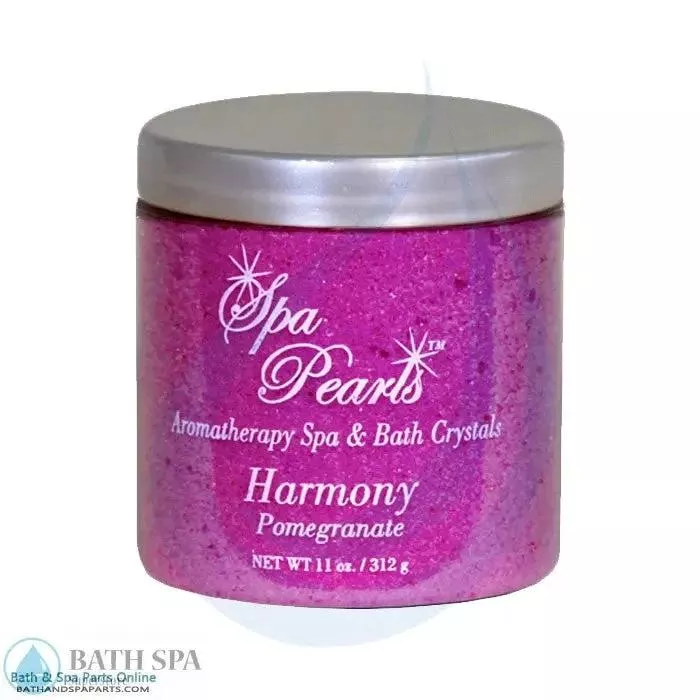 InSPAration Spa Pearls Harmony Pomegranate Aromatherapy Bath Crystals For Home Spa And Soothing Relaxation 11 Oz Jar
