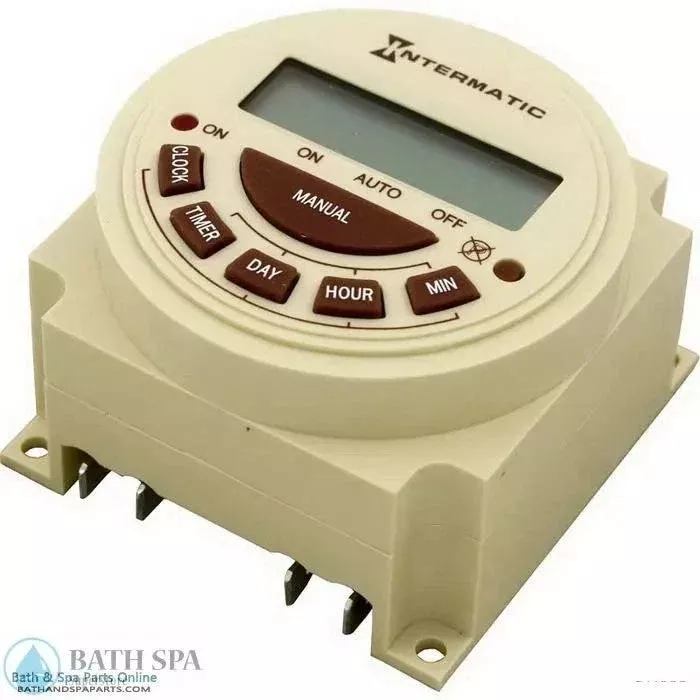 Intermatic 7-Day Electric Timer [SPST] [Panel Mount] [115v] [20A] (PB373E)