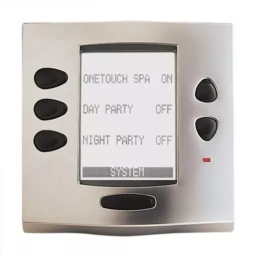 Jandy AquaLink RS One Touch Faceplate Kit, Chrome Polished with Black Buttons (7985) - Obsolete