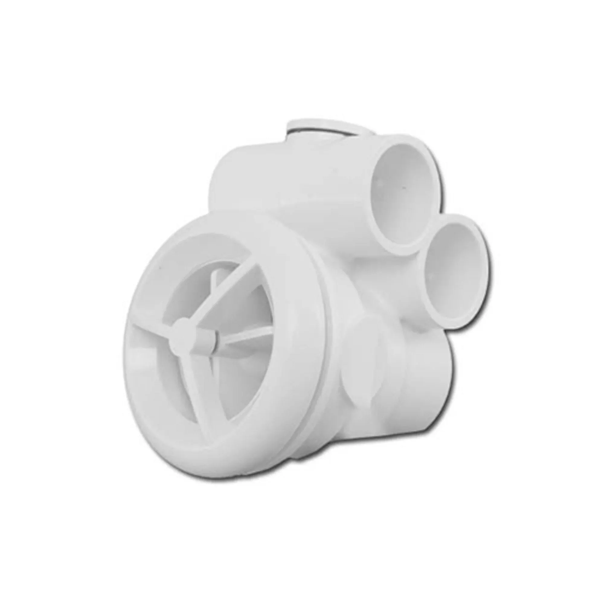 Jet Assembly, HydroAir Freedom Micro’ssage, Tee Body, 1″S Water x 1″S Air, Roto, White : 16-FS711TM