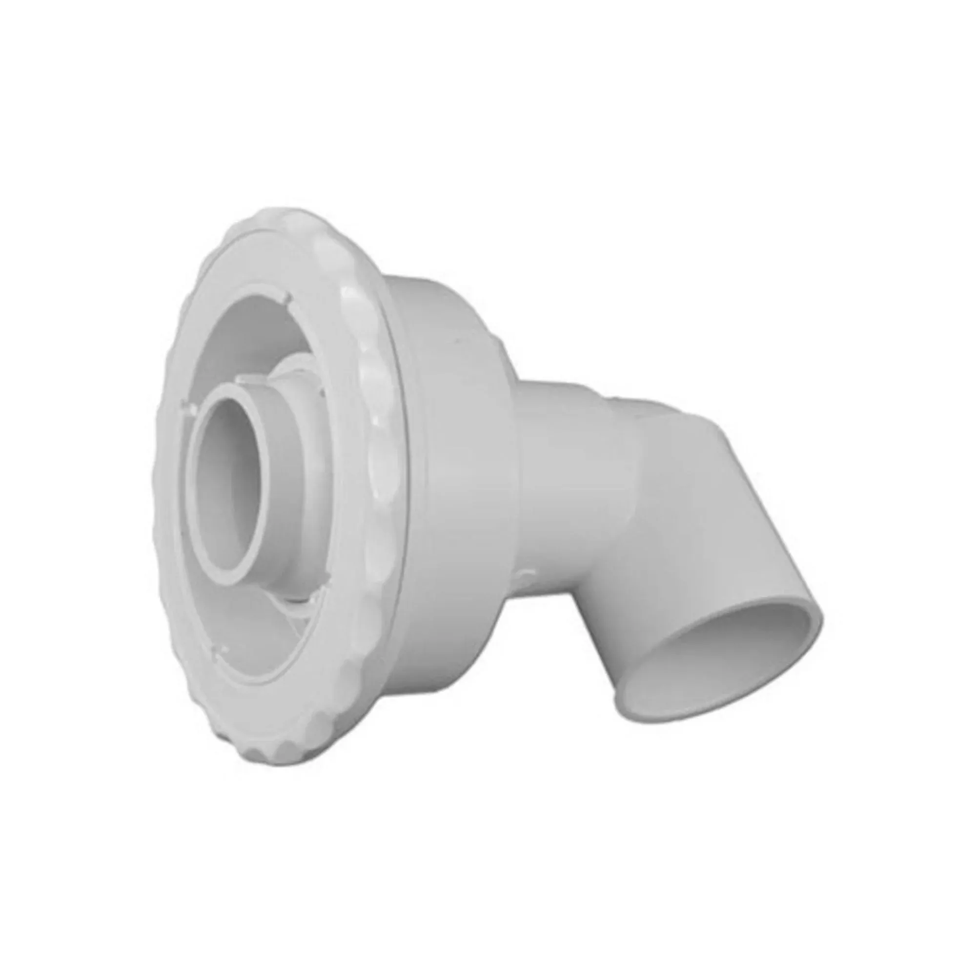 Jet Assembly, Waterway Old Faithful, Ell Body, 2″S Water x 1/2″S Air, Silver w/ Stainless Escutcheon : 210-7279STSS