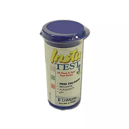 LaMotte Insta-Test Strips; Free Chlorine, Bromine, Alkalinity, pH, Bottle of 50 (2976-24-WOD-PT)