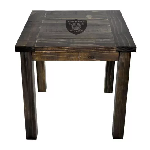 Las Vegas Raiders Reclaimed Side Table