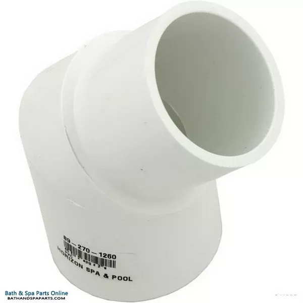 Lasco SCH40 45° PVC Elbow [2″ Spigot x 2″ Slip] (423-020)