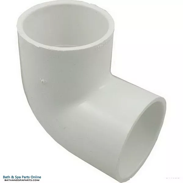 Lasco SCH40 90° PVC Elbow [2″ Slip x 2″ Slip] (406-020)