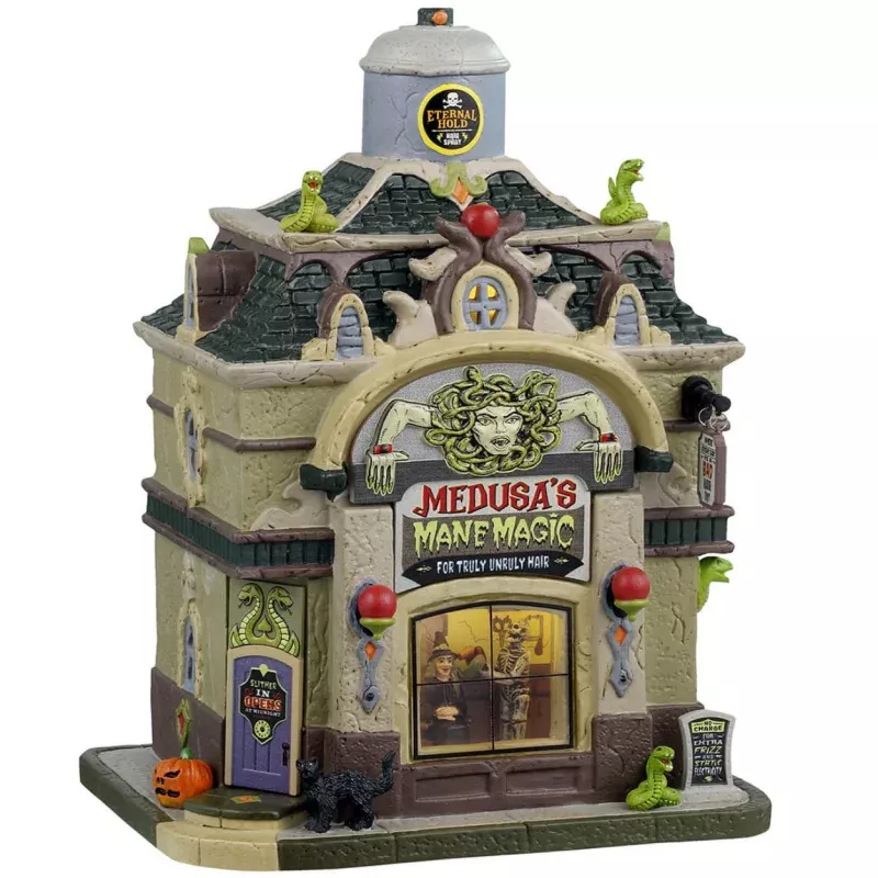 Lemax Spooky Town Medusa’s Mane Magic #45212