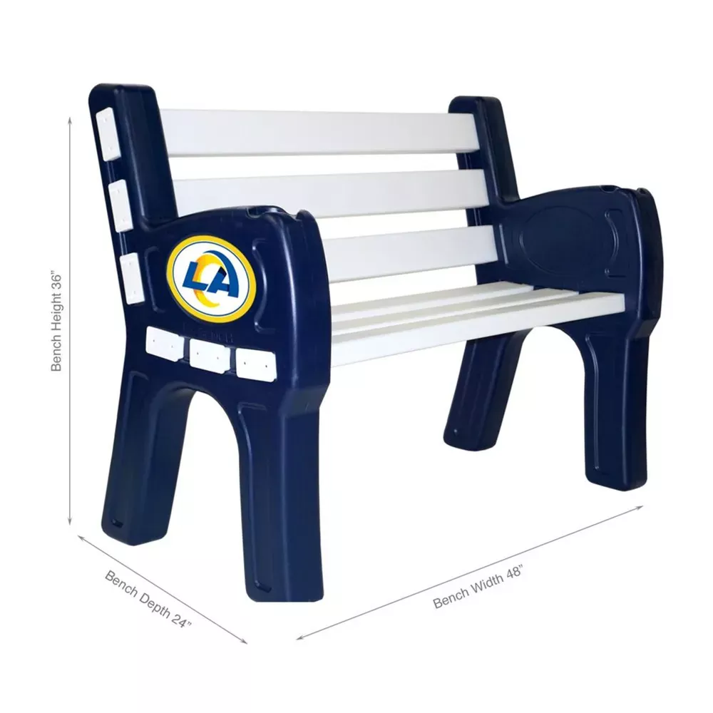 Los Angeles Rams 4′ Park Bench
