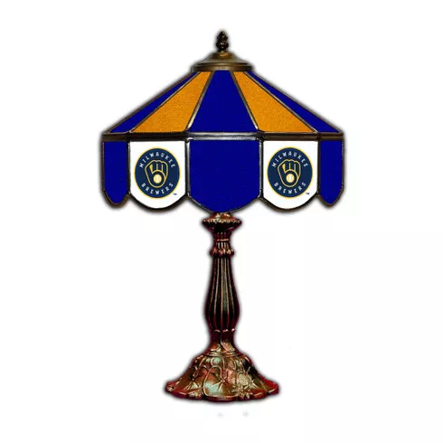 Milwaukee Brewers 21" Glass Table Lamp