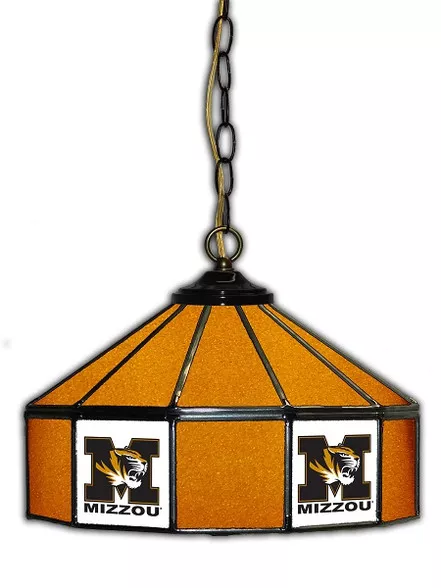 Missouri Tigers 14-In. Stained Glass Pub Light