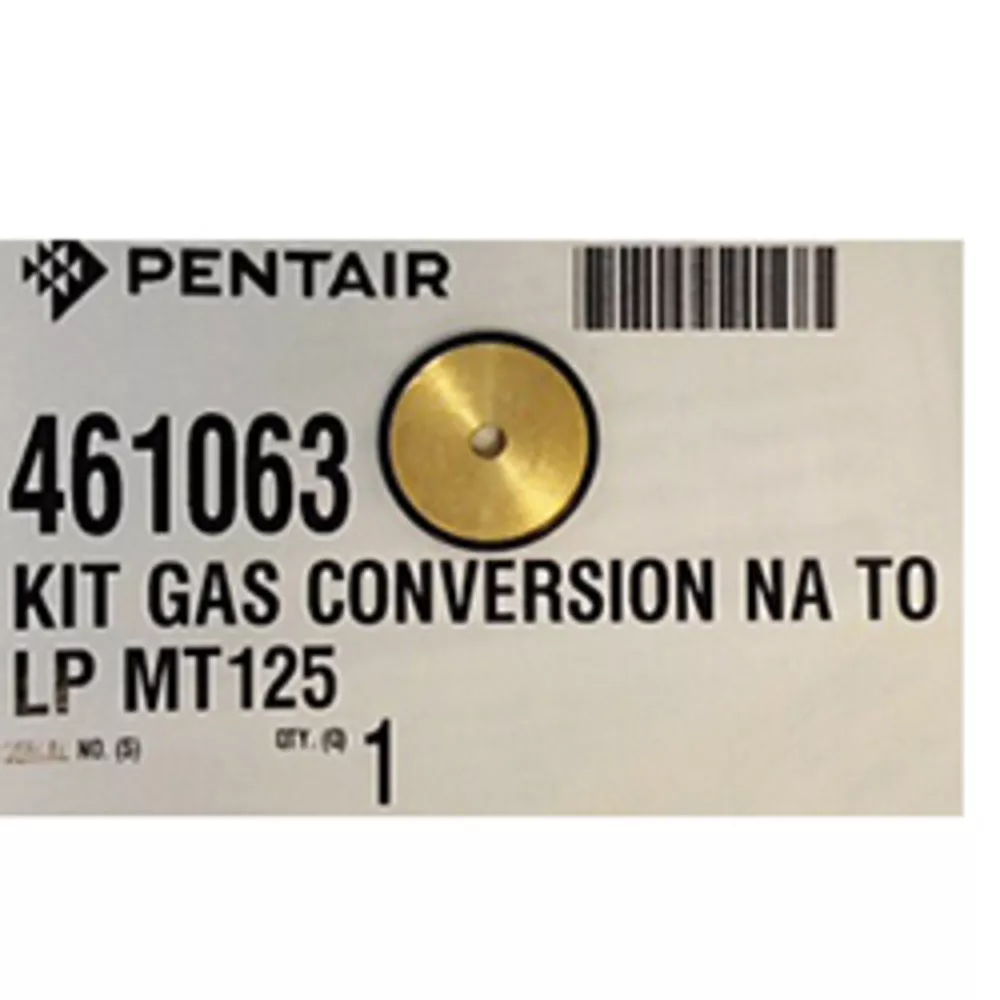 Natural Gas to Propane Conversion Kit for MasterTemp 125 | Pentair | 461063 | (Fits MasterTemp 125)