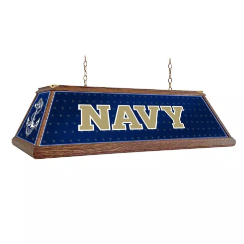 Navy Midshipmen: Premium Wood Pool Table Light