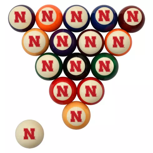 Nebraska Cornhuskers Billiard Ball Set