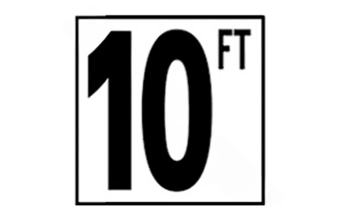 NPT DM51-2100 5″ Smooth 10 Ft Depth Marker