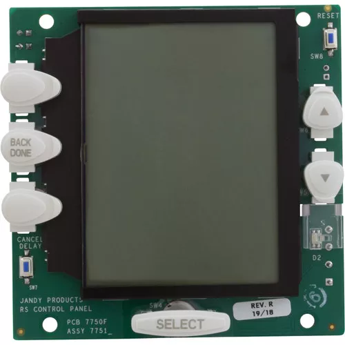 PCB Assy, Zodiac Jandy AquaLink OneTouch, LCD, White Buttons : R0550700