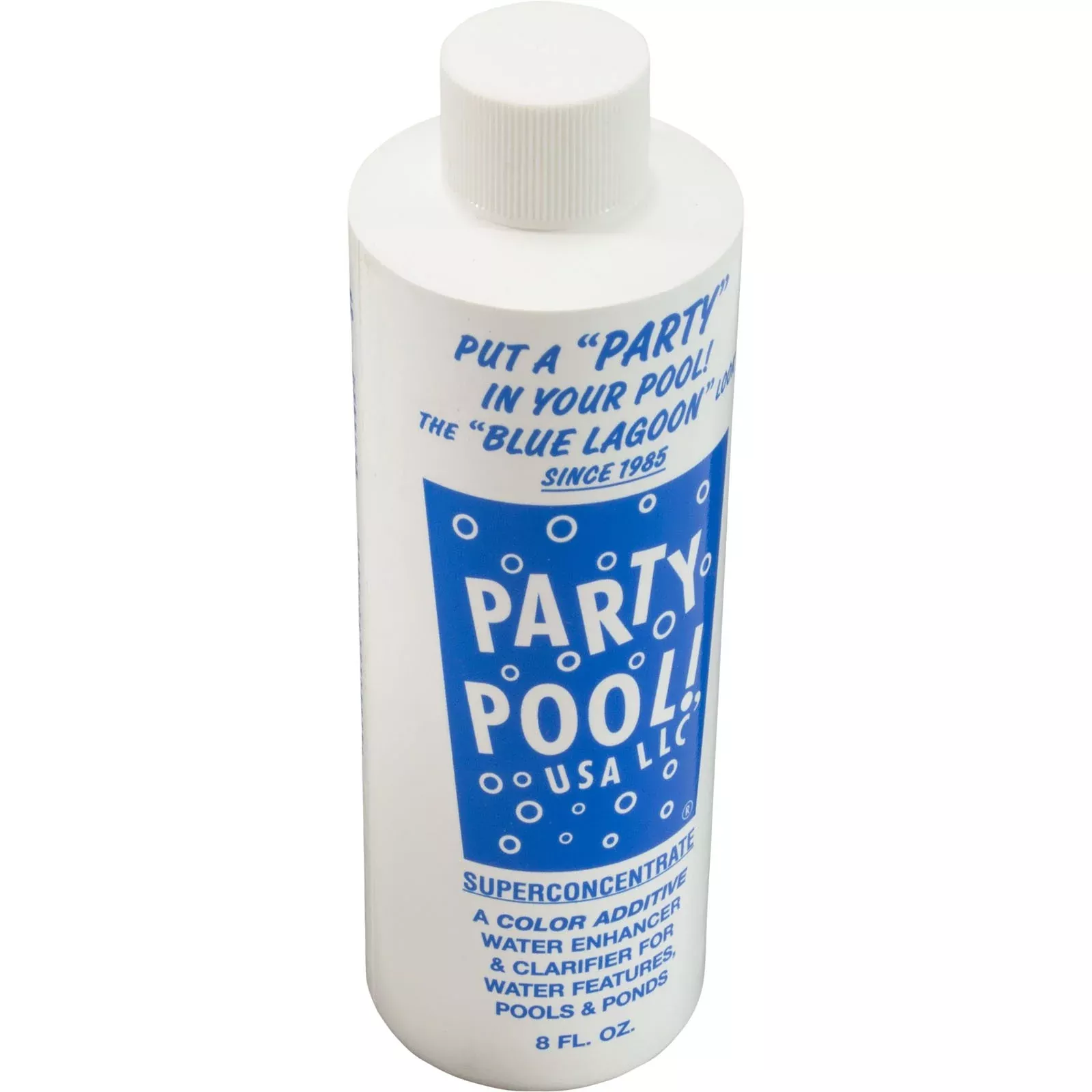 Pool Color Additive, Party Pool, 8Oz Bottle, Bluelagoon | BLUELAGOON