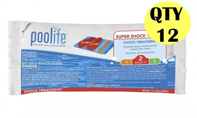 poolife Super Shock 'n Swim, Cal-Hypo12 x 1 lb (22409)