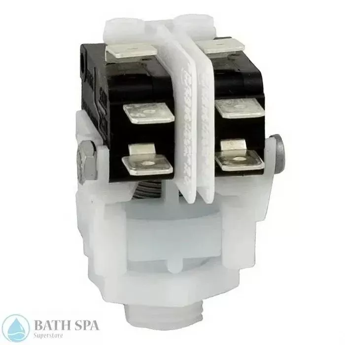 Pres:air:trol Tinytrol Latching Air Switch [DPDT] [Threaded] [Center Spout] (TVA-211B)