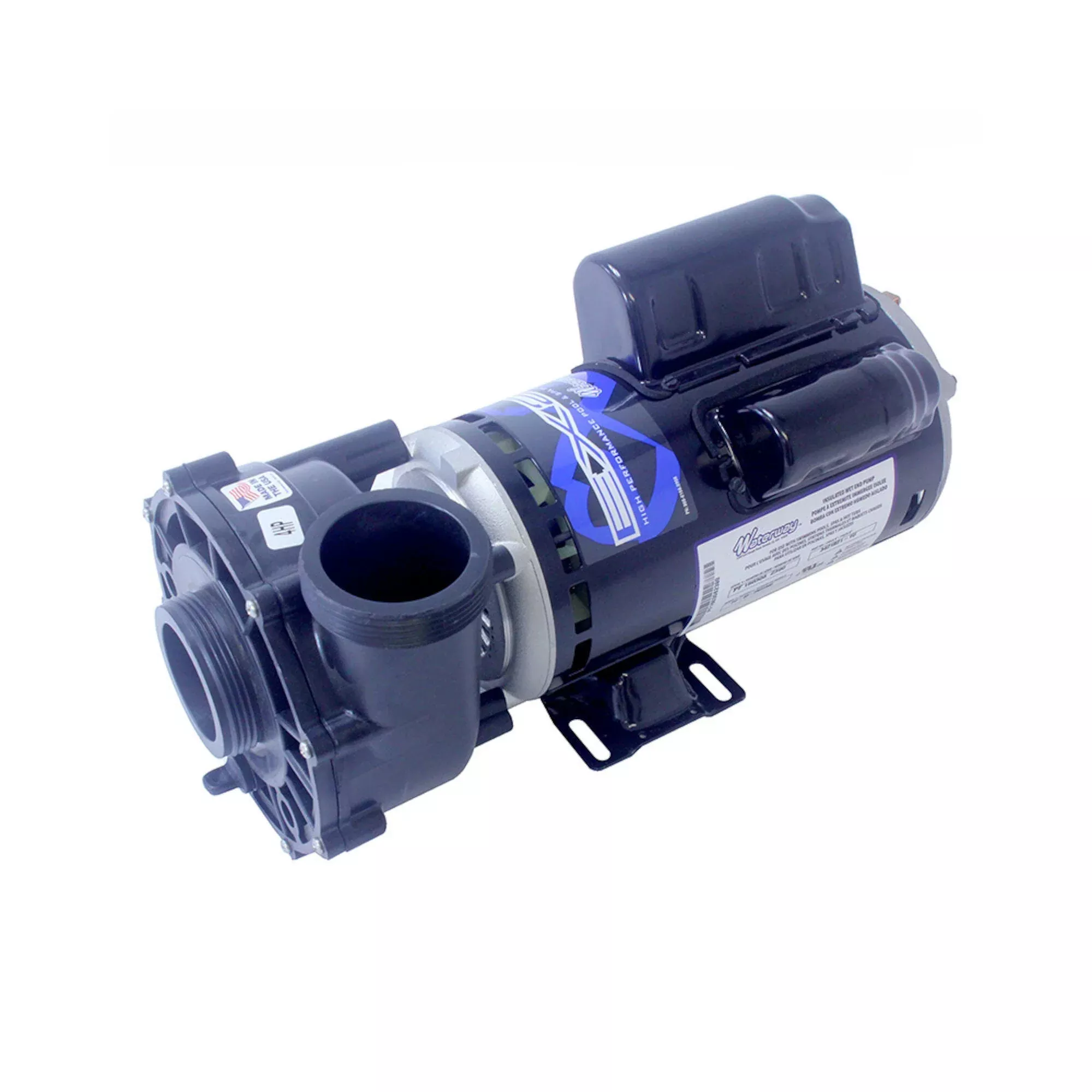 Pump, Waterway EX2, 1.5HP, 115V, 17.0A, 1-Speed, 2″MBT, SD, 48-Frame : 3410610-1U