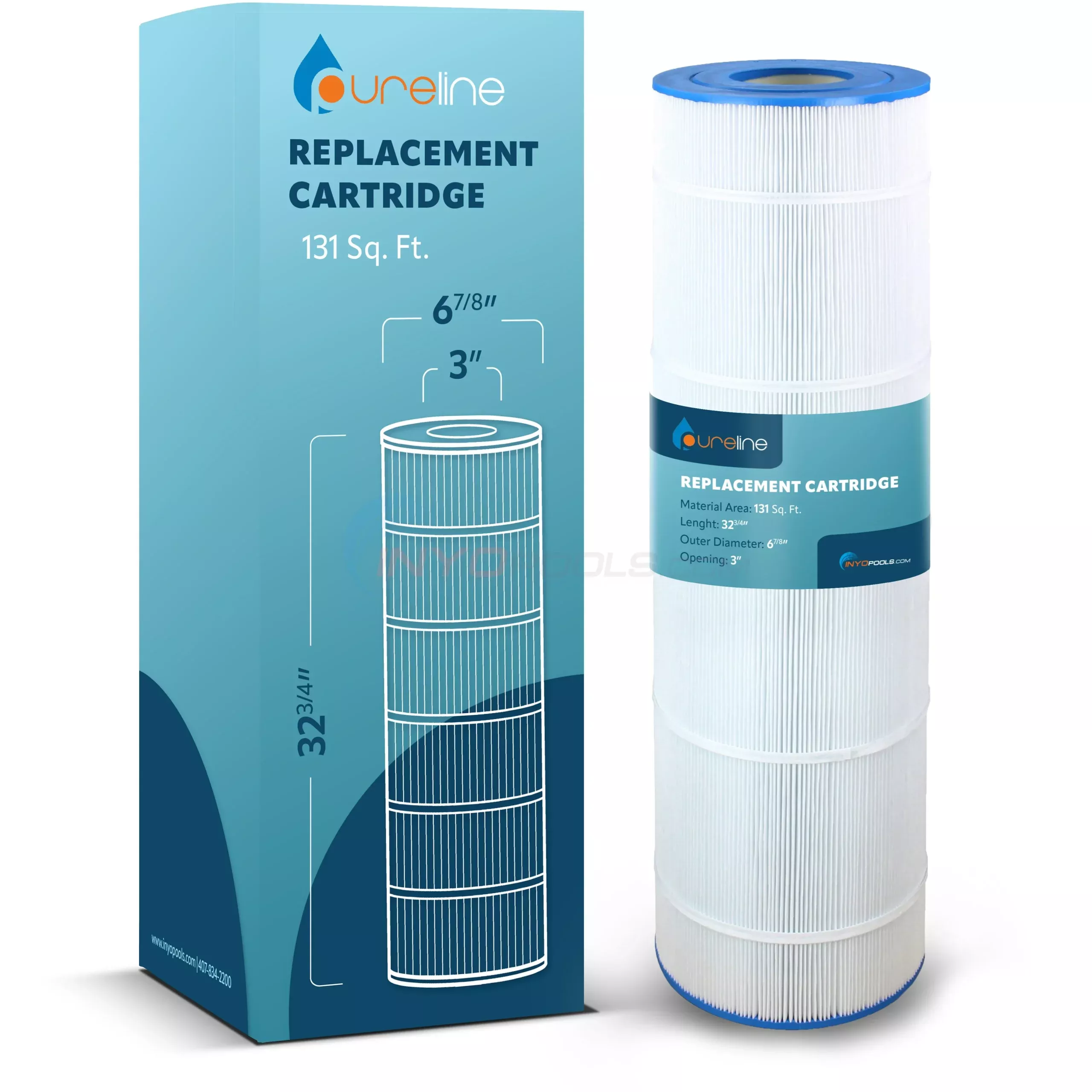 Pureline C5030, C5020, C5025 Replacement Cartridge Compatible with Hayward Swimclear Filter CX1280RE | Single | PL0106 – CX1280XRE