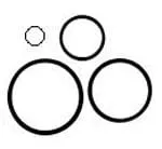 Push Pull Side Mount HWD 2in PVC Slide Valve Oring Kit(2 pieces) (V60-100)