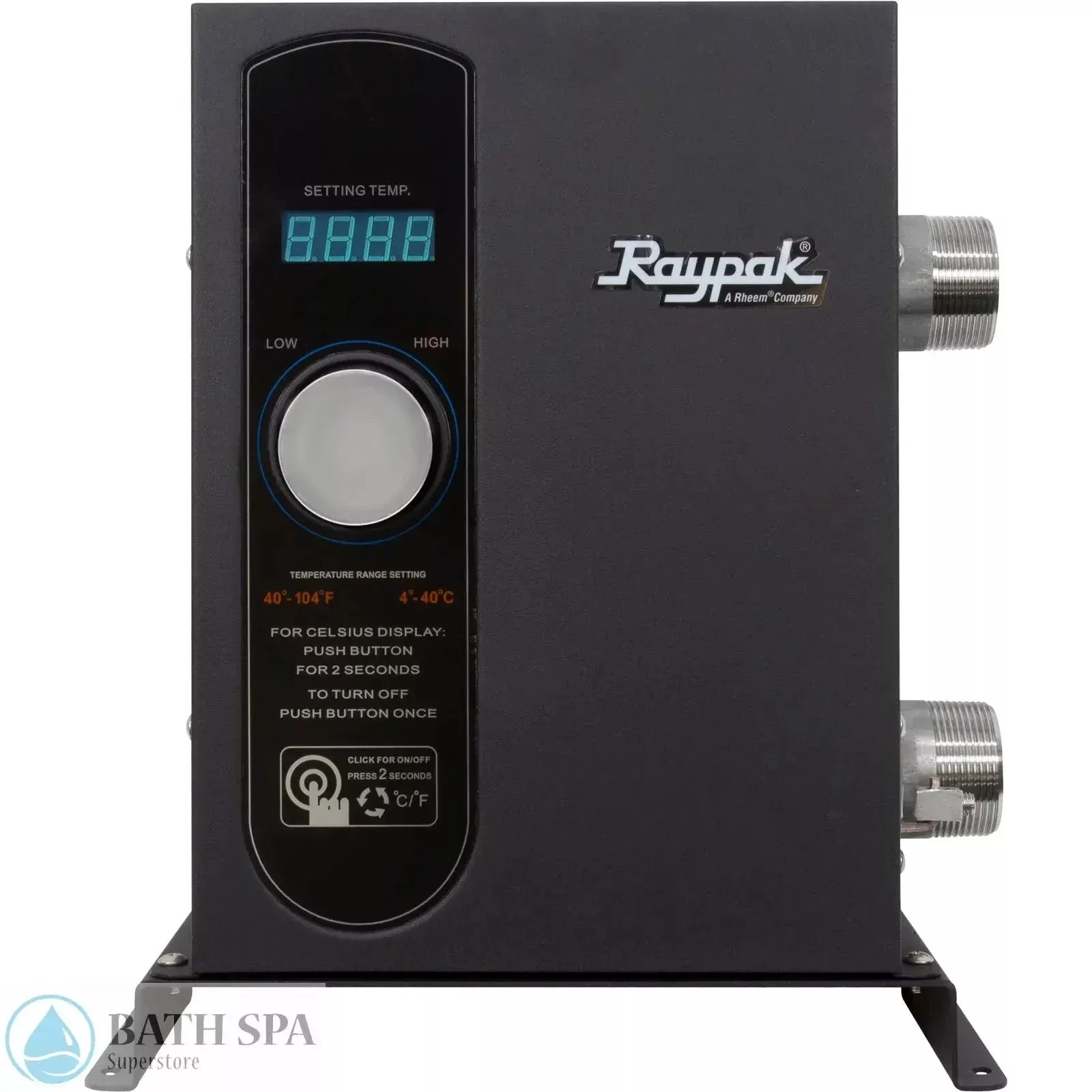 RayPak ELS [552-5] [5.5kW] Digital Heater [E3T] [1.5″ MPT] [230v] (001642)