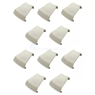Reprieve & Concord Top Cap for Above Ground Pool, 6″ Beige, 10 PACK – 21431-Pack10