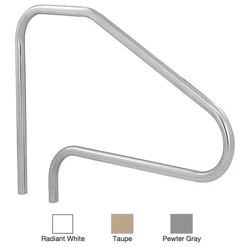 S.R. Smith Powder Coated Deck-Mounted 4-Bend Stair Rails DMS-101A-TP