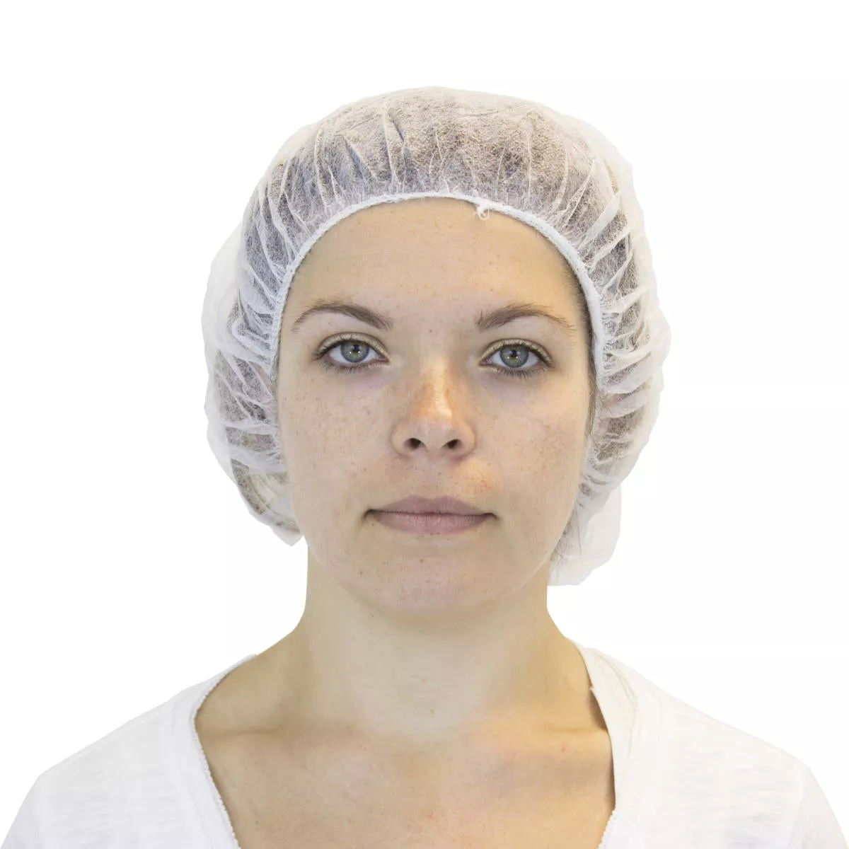 Safety Zone White Bouffant Caps (19″, 21″, 24″ & 28″ Sizes Available) – Case of 1000