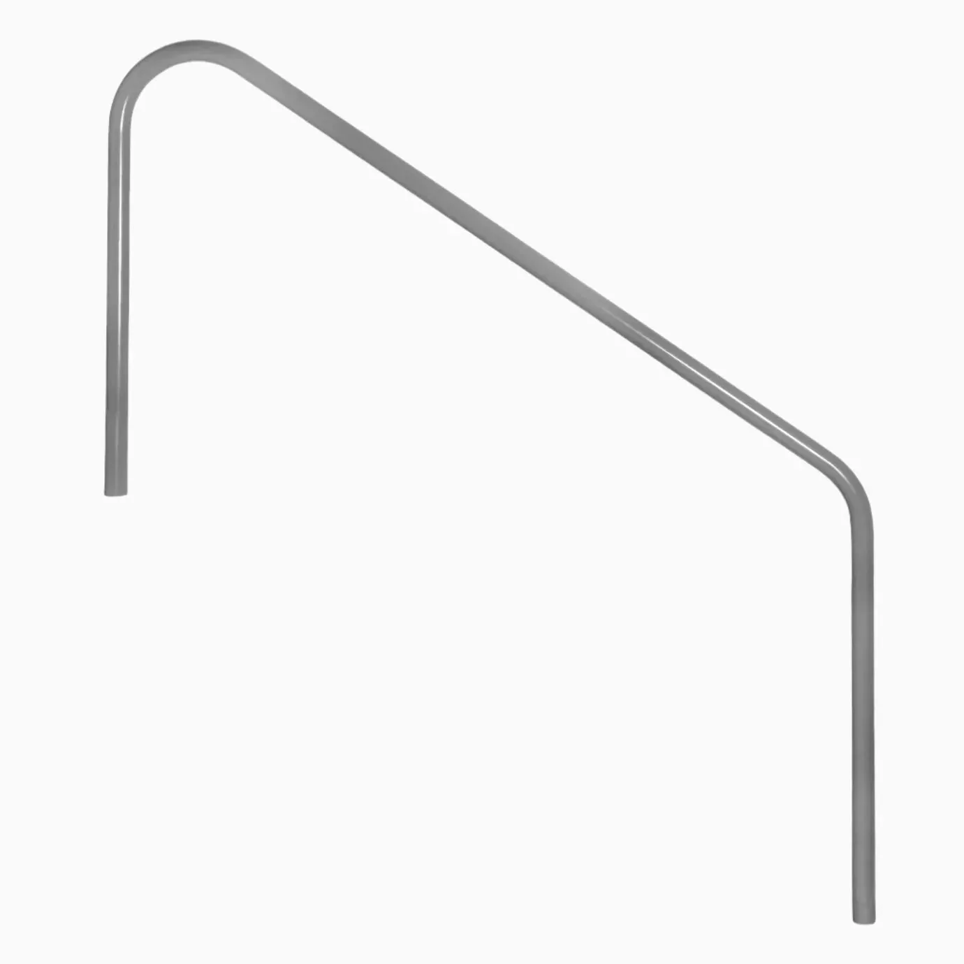 Saftron 2-Bend Deck-to-Pool Stair Rail 60Graphite Gray | DTP-260-GG