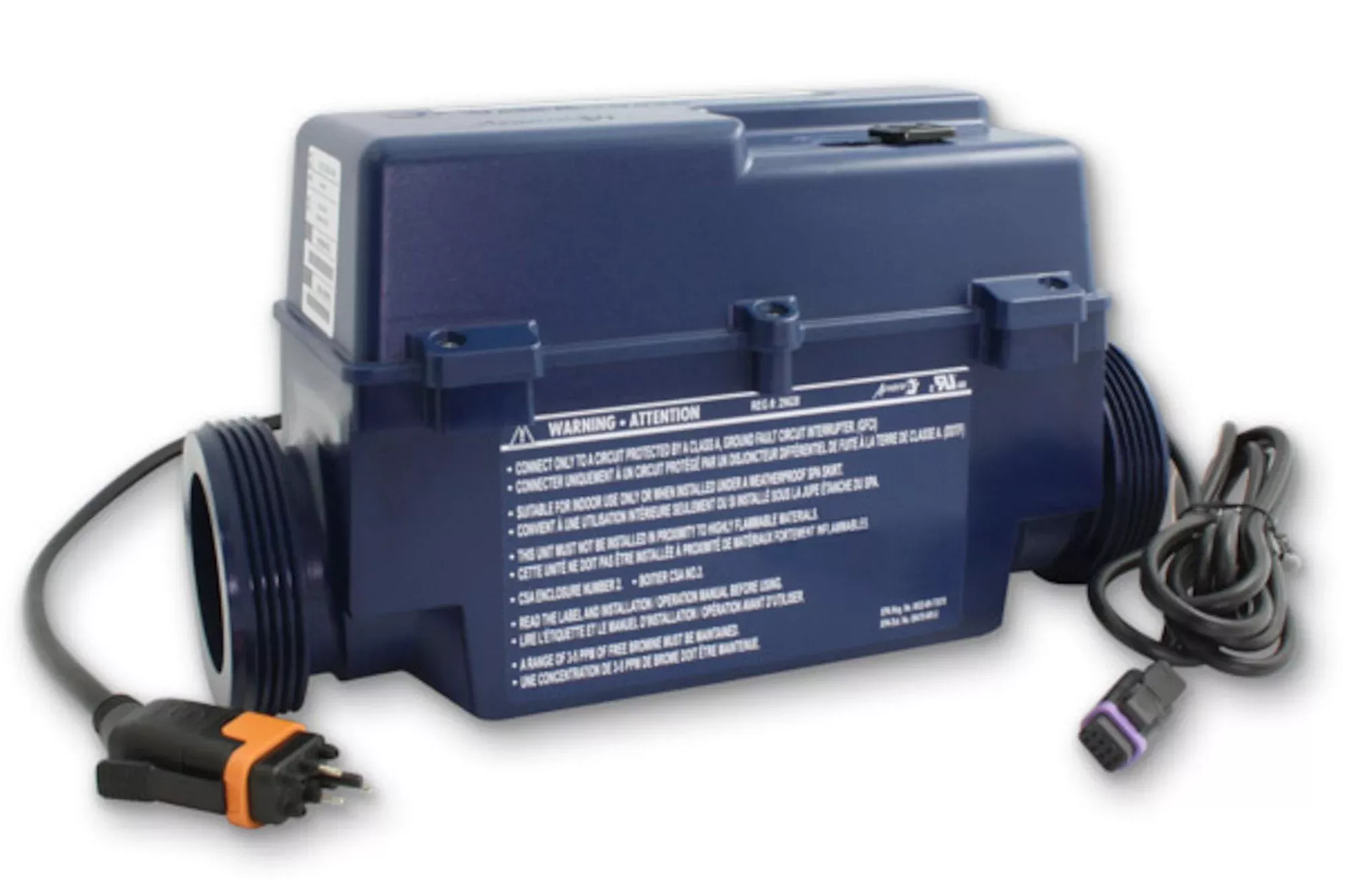 Salt Cell, Bromine Based, Gecko in.clear 200, in.link Cable & Communication Cable w/1.5 PSI Pressure Switch : 0605-500008