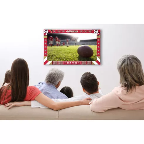 San Francisco 49ers Big Game TV Frame
