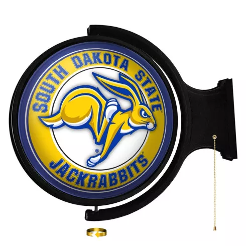 South Dakota Jackrabbits Original Round Rotating Lighted Wall Sign