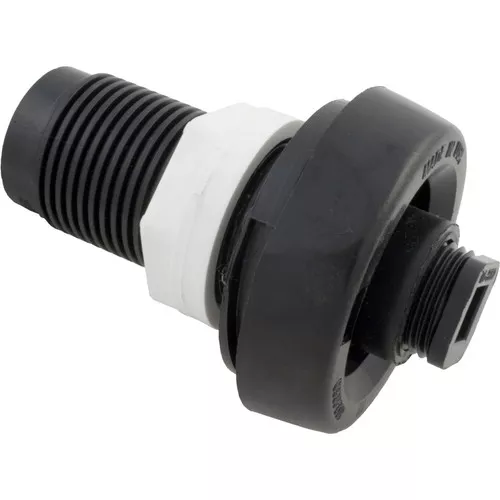 Spa Drain/Fill Valve WW 1-5/8" ACME threaded x 1"s Black 640-2001