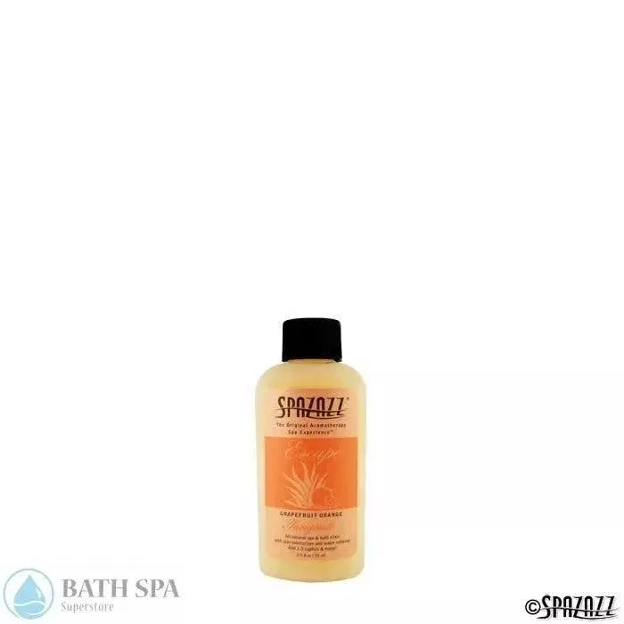 Spazazz Escape Grapefruit Orange Aromatherapy Elixir 2.5oz Sample Bottle Invigorate