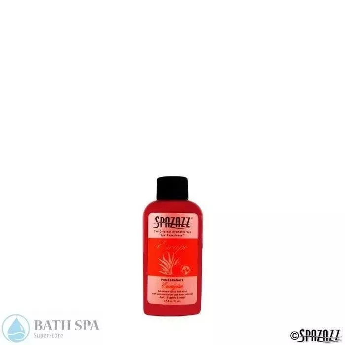 Spazazz Escape Pomegranate Energize Aromatherapy Elixir Two Point Five Ounce Bottle For Spa Bath