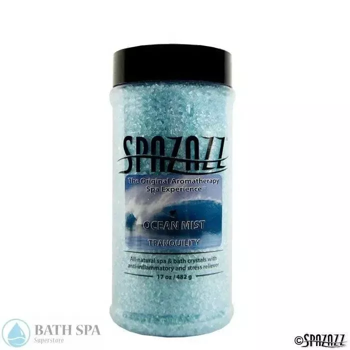 Spazazz Original Ocean Mist Tranquility Crystals 17oz Spa Bath Aromatherapy Crystal Bottle Experience