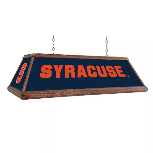 Syracuse Orange: Premium Wood Navy Pool Table Light