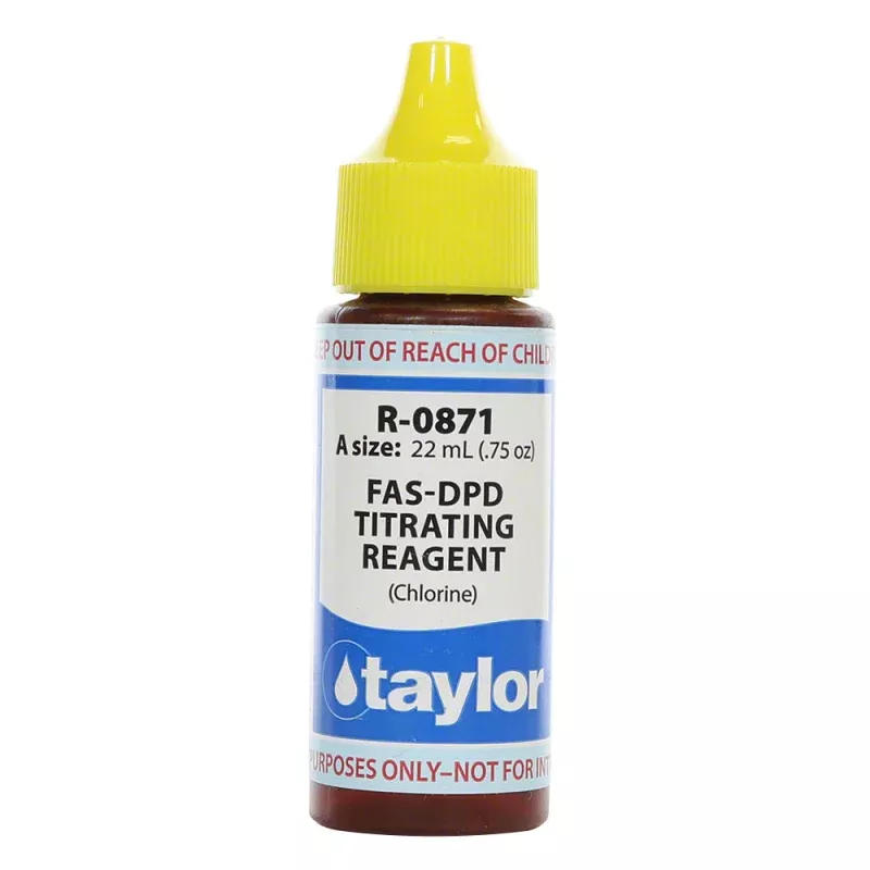 Taylor FAS-DPD Titrating Reagent (Chlorine) – 3/4 Oz. Bottle – R-0871-A