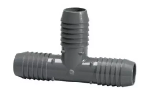 Tee, 1-1/2″ Insert Gray PVC