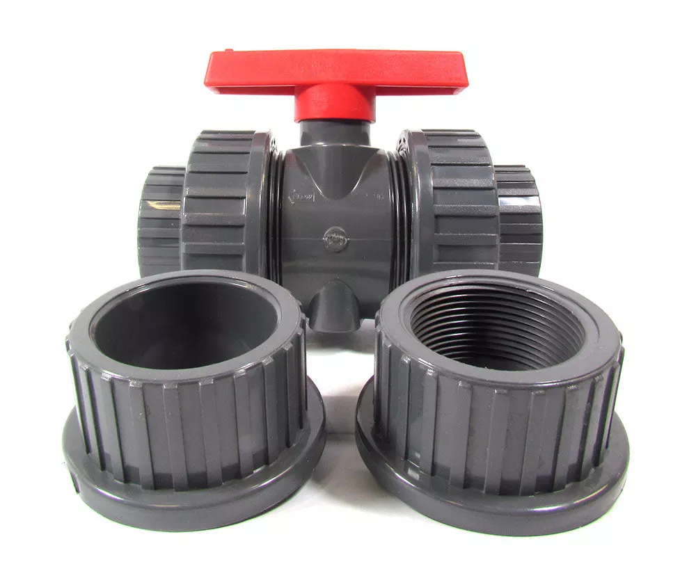 True Union T/S-603 PVC Ball Valve – 2 Inch FNPT x Solvent
