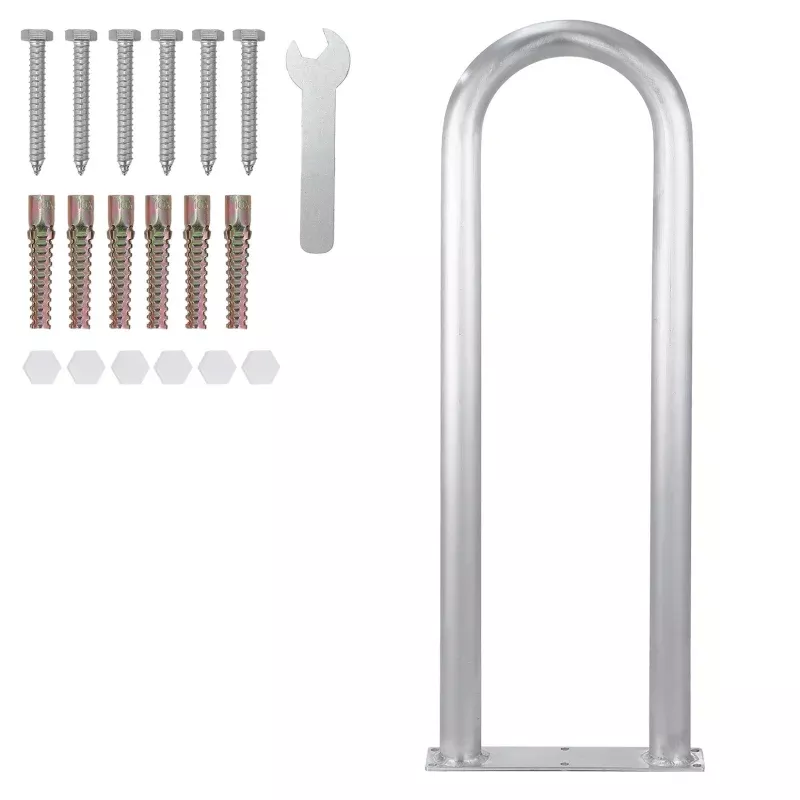 U-Shaped Pool Handrail, 36″ x 13″ Rust-Proof Aluminum Safety Grab Bar with Base Plate for Pool, Spa, Dock & Deck