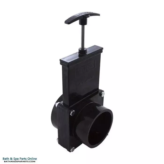 Valterra 3-Piece Gate Valve Assembly [3″ FPT x 3″ Spigot] [30 PSI] [Black] (7310)