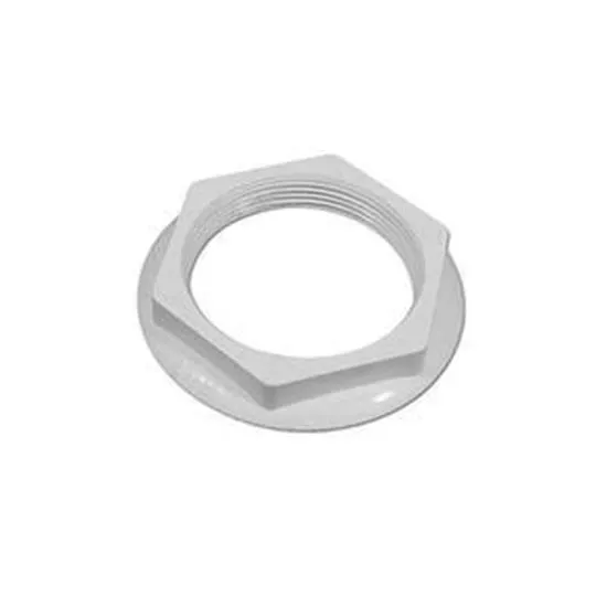 Wall Fitting Lock Nut, Hydroair, Micro Series, White 696792