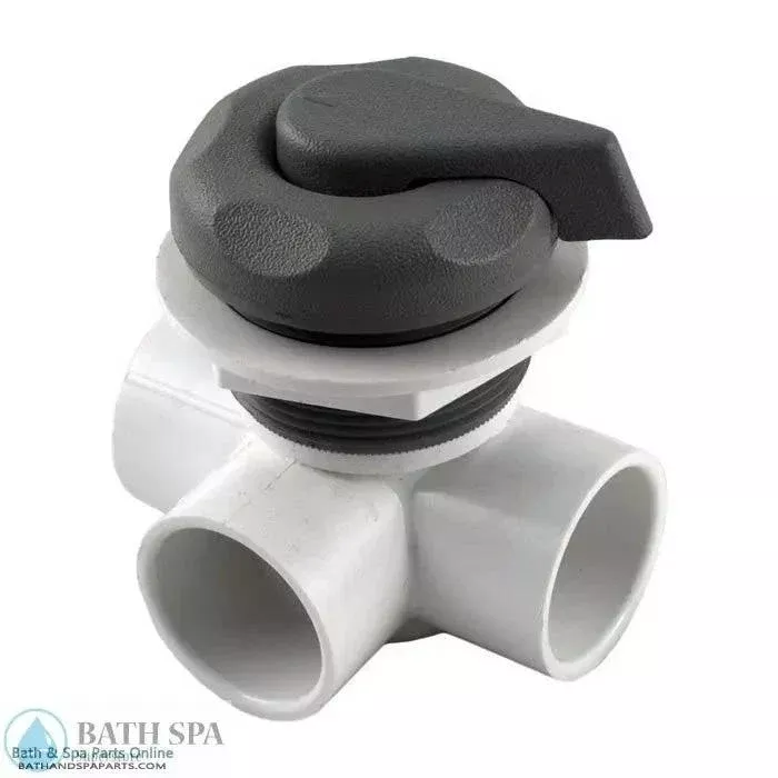 Waterway 1″ Top Access Diverter Valve [5 Scallop] [Gray] (600-4217)