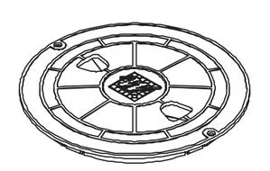 Waterway Lid Assembly - Beige # 540-6469WW-B